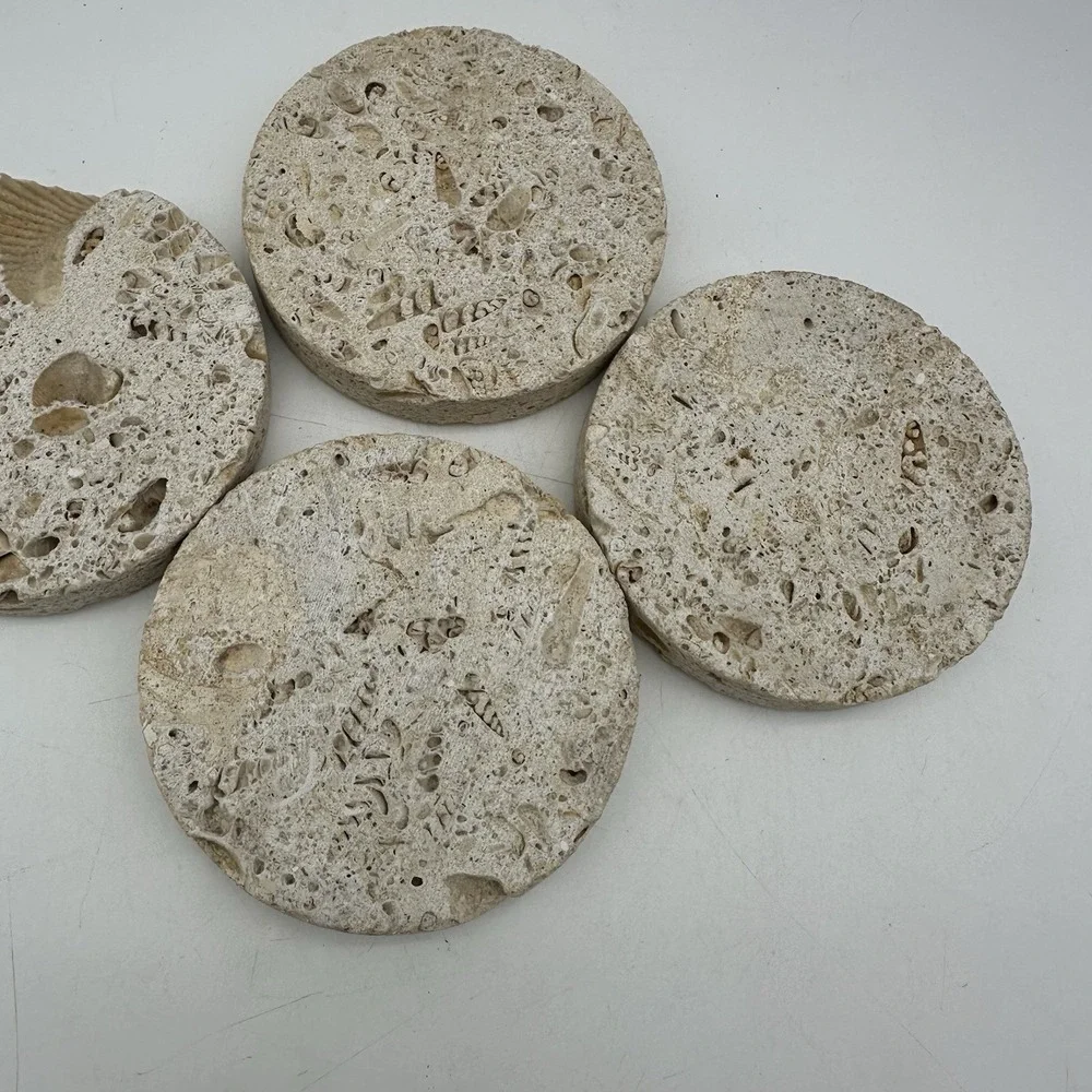 Set Of 4 Natural Stone 4